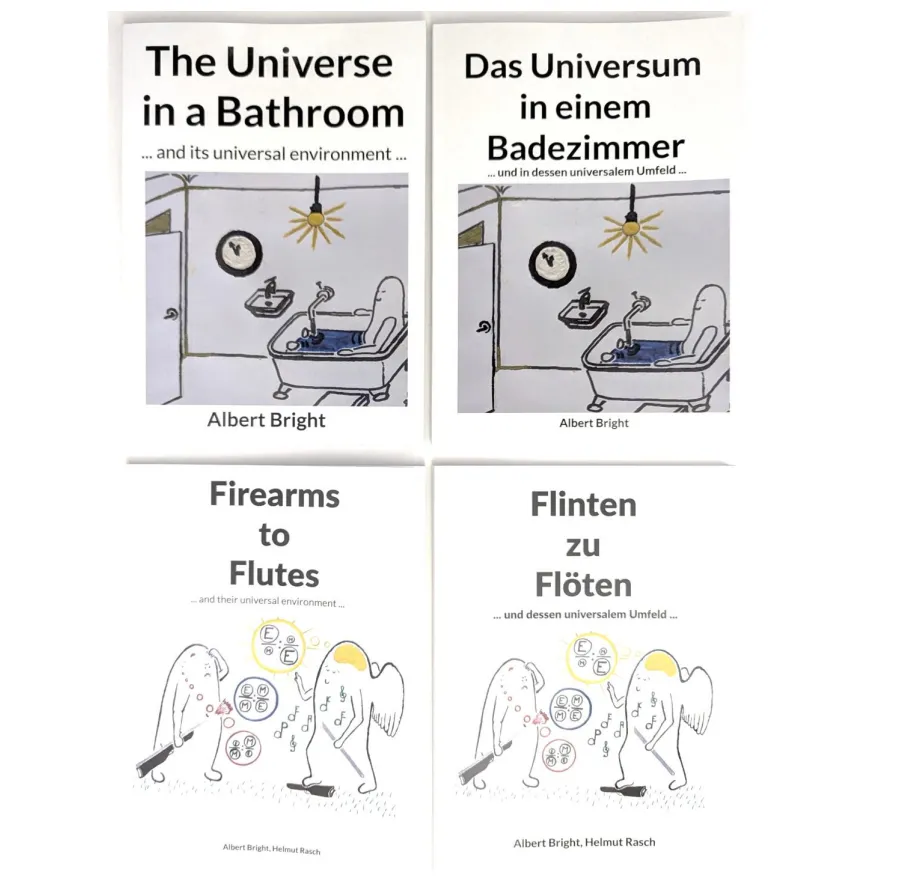 SIGNIERTE  BÜCHER von Albert Bright über "Astronomie für Ökonomie"